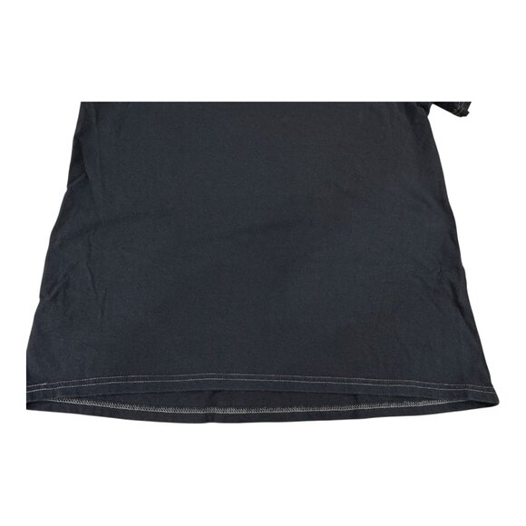 DKNY Jeans NYC Crest Graphic Tee XL Black Tribeca SoHo Village V-Neck - Picture 5 of 8